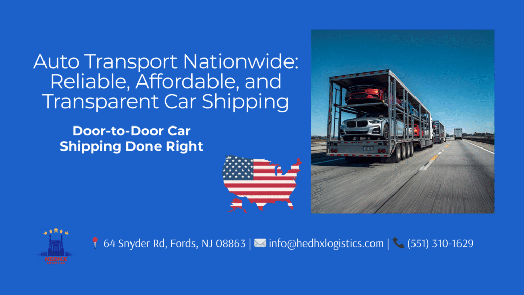 Nationwide auto transport services for safe car shipping