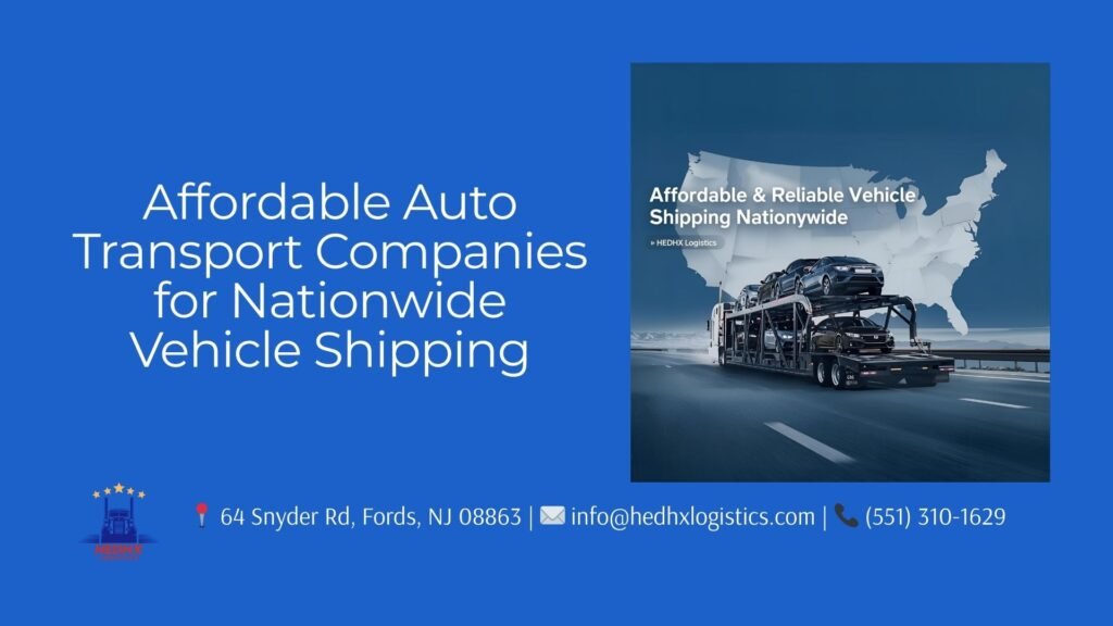 Affordable auto transport companies moving vehicles nationwide